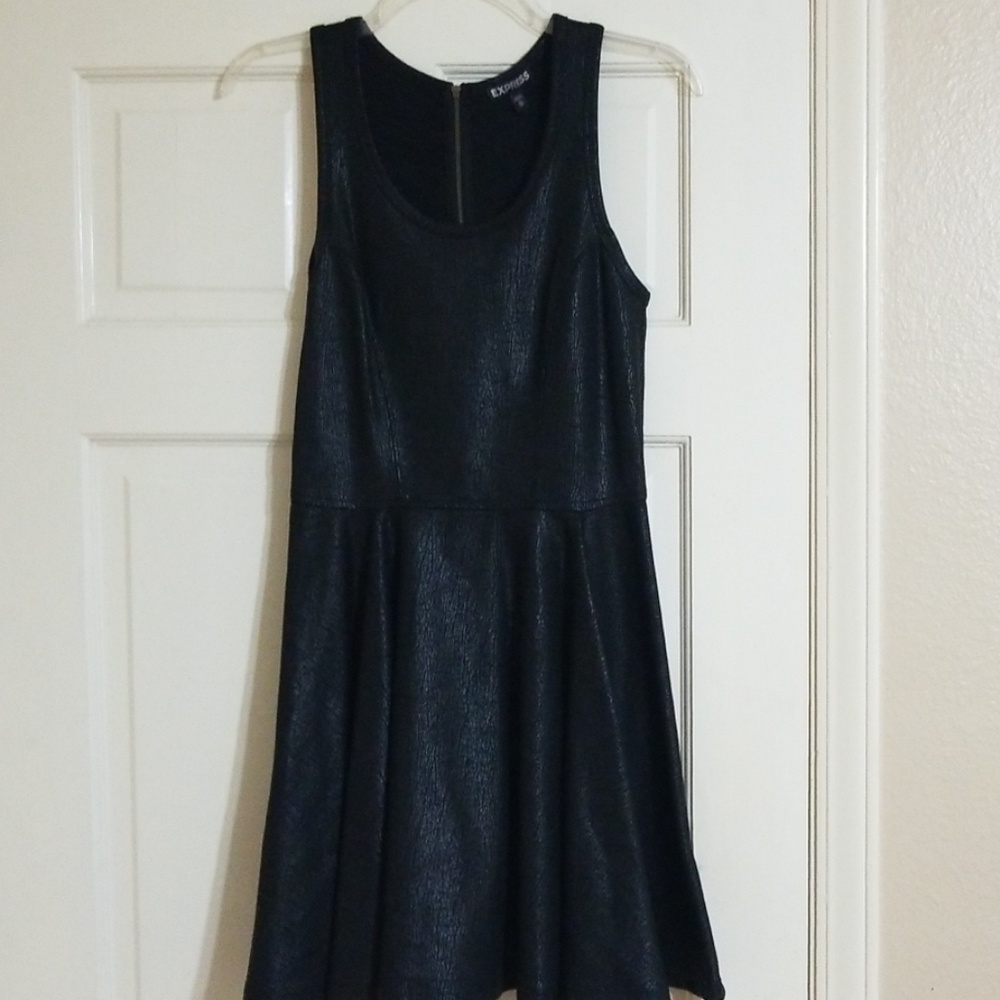 Leather like dress